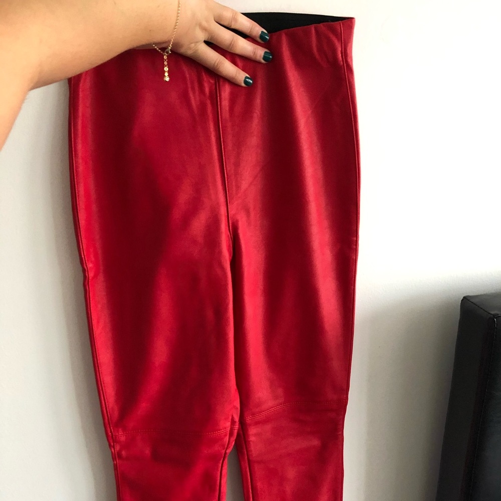 Genuine leather pants